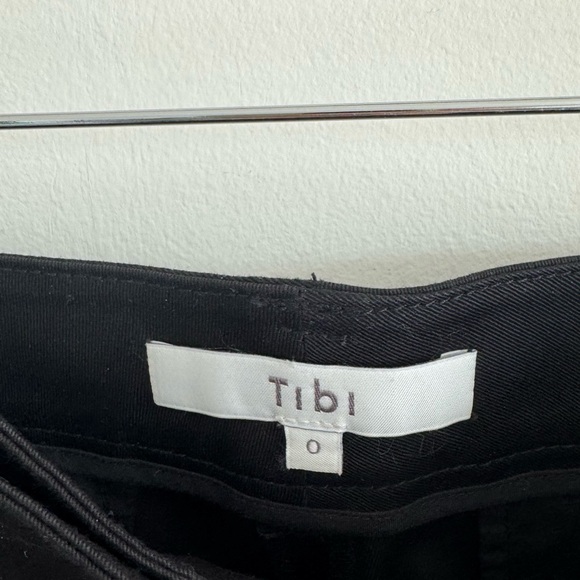 Tibi | Cotton Sculpted Ankle Pants in Black ~ US 0 - Picture 8 of 10